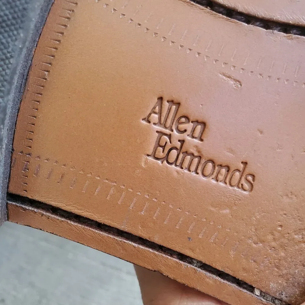 Allen Edmonds Clifton Men's Size 11.5 Black Leather Cap Toe Oxfords Dress Shoes